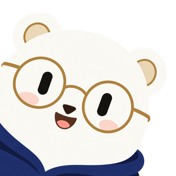 입을 활짝 벌리고 신나게 웃는 모민 곰